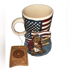 The Boyd’s Collection Patriotic Bear Mug - Red, White, and Blue